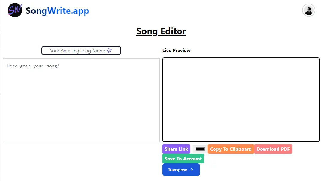 Proyecto SongWrite.app